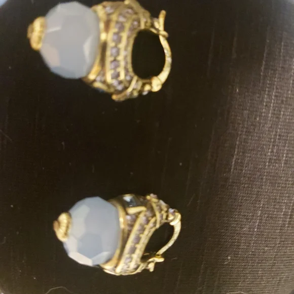 Heidi Daus "Deco Edition" Pendant Necklace And Earring Set - Blue - Picture 3 of 4